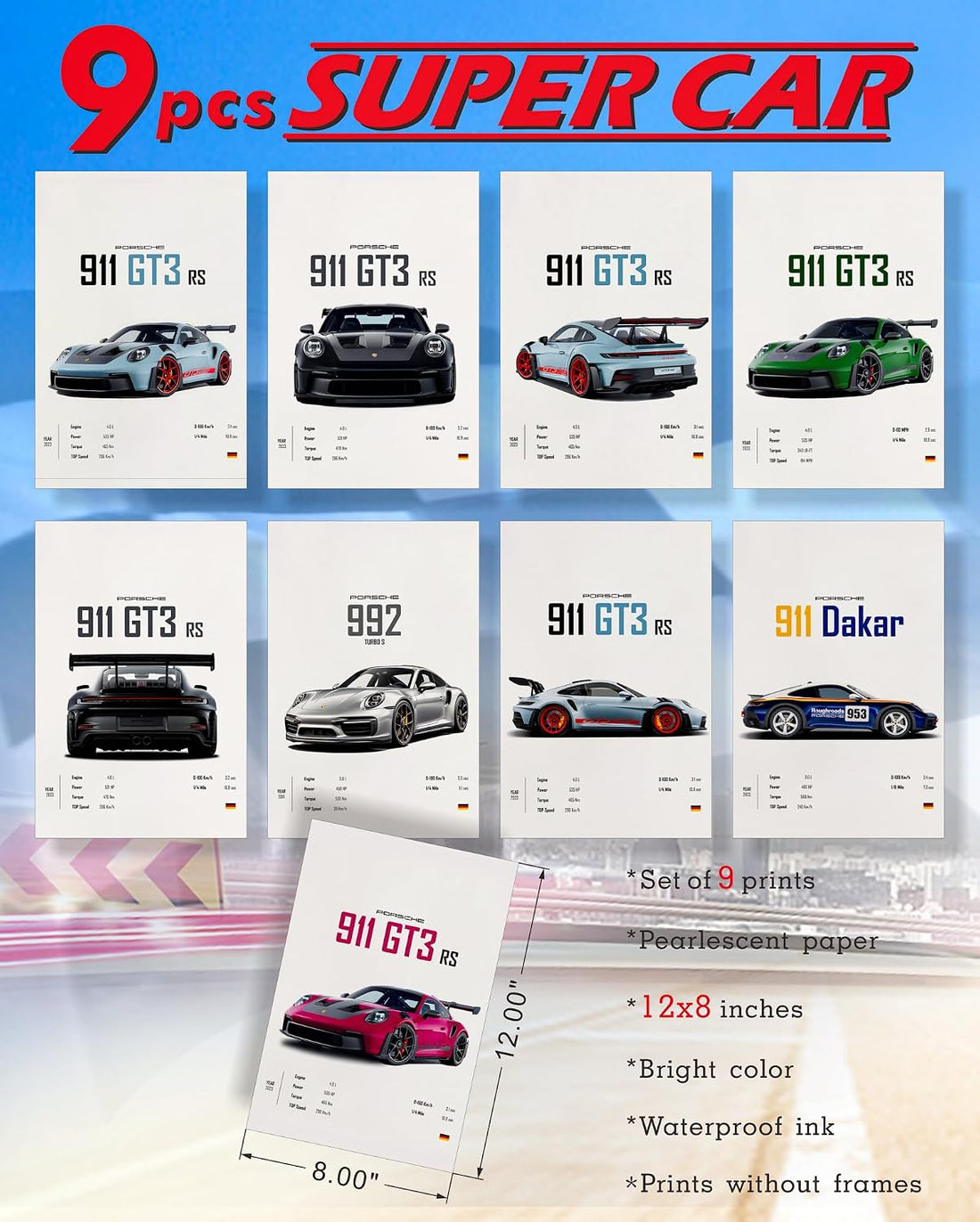 Supercar Wall Art Prints