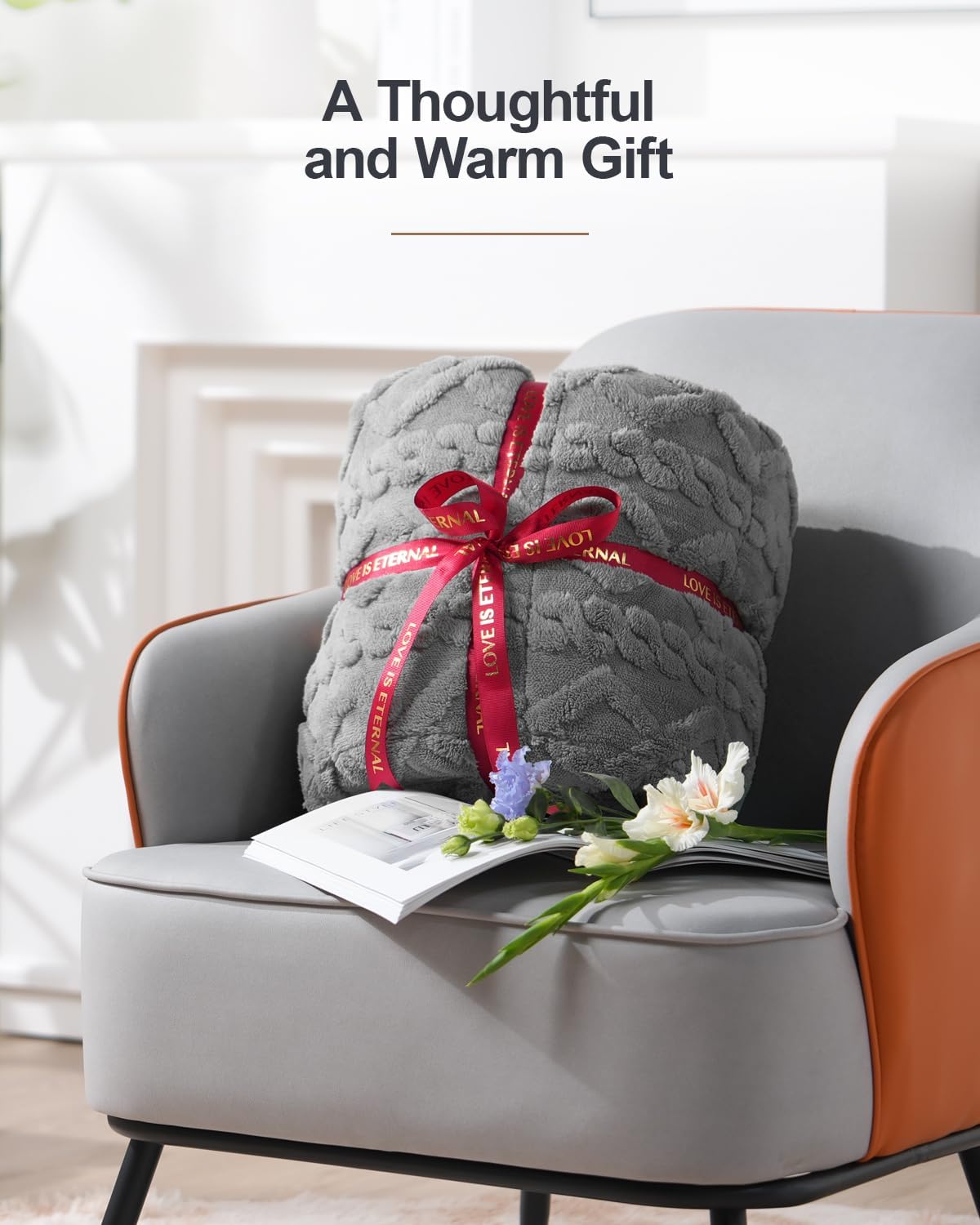 Gray Sherpa Weighted Blanket