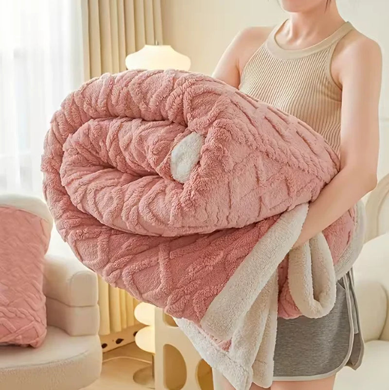 Pink Sherpa Weighted Blanket