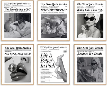 Vintage Newspaper Wall Art