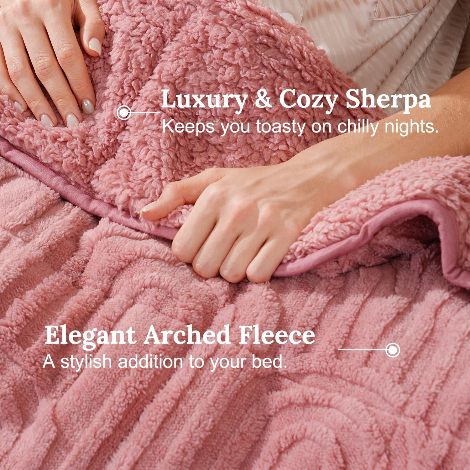 Pink Sherpa Weighted Blanket