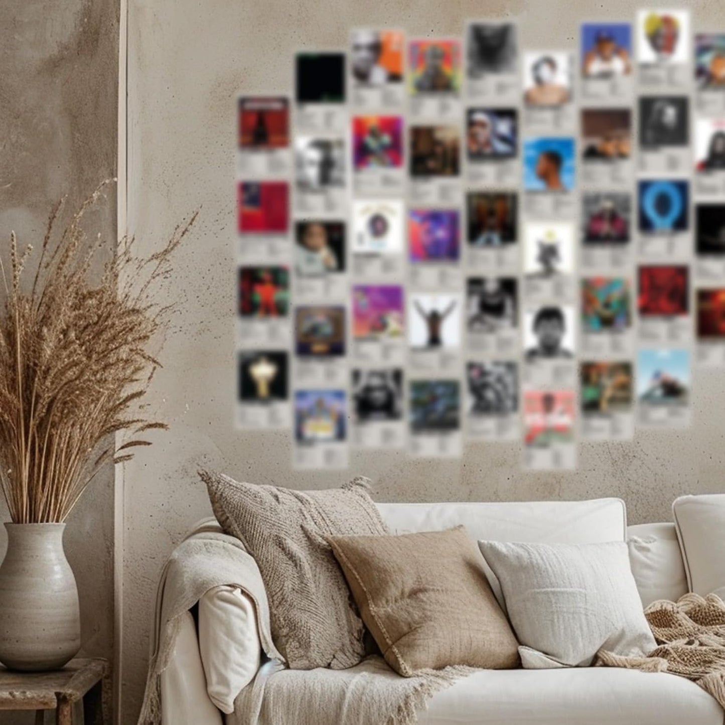 Rappers Album Cover Posters, Retro Rappers Music Posters Wall Collage Kit for Teen Bedroom Decor | 4"X 6", 50PCS Unframed