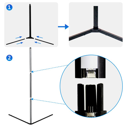 RGB LED Corner Floor Lamp