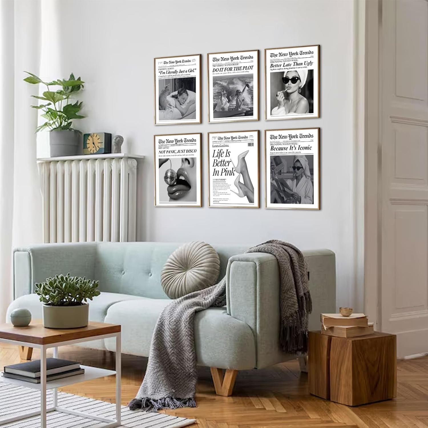Vintage Newspaper Wall Art