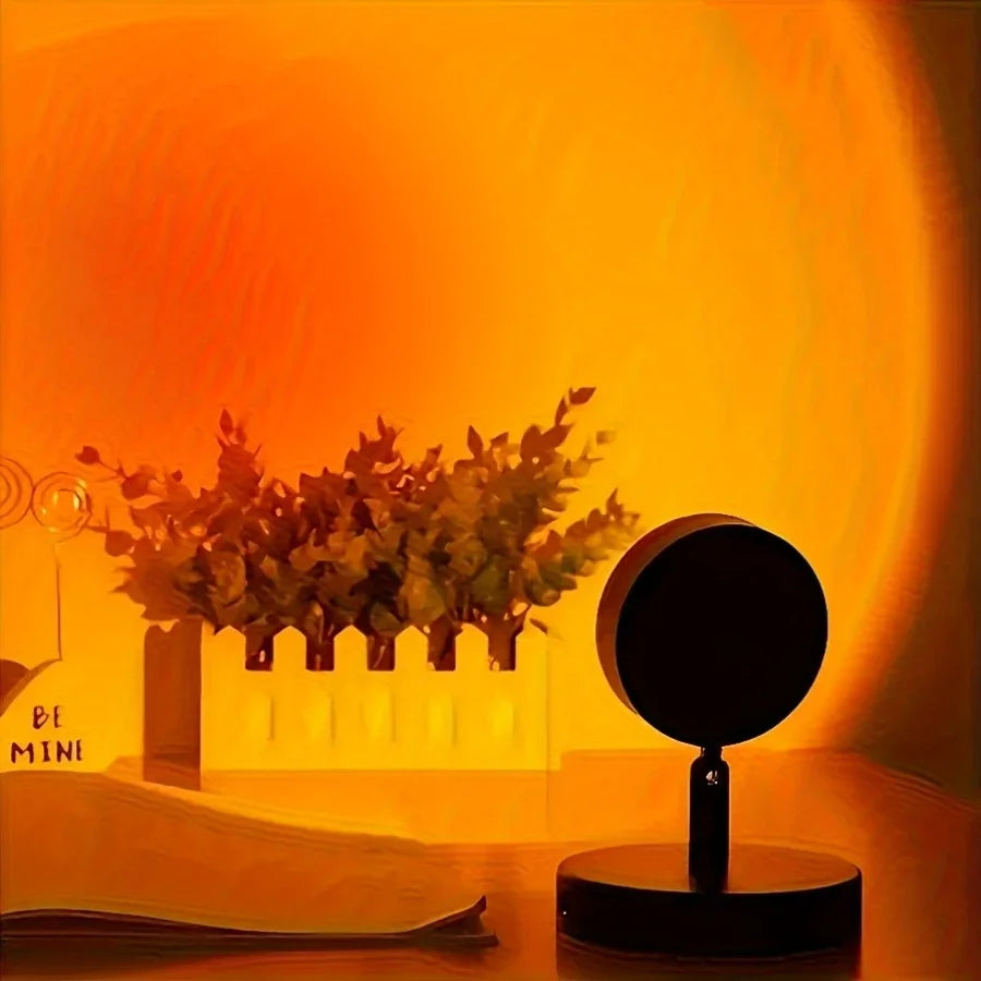 Sunset Atmosphere Lamp, Night Light, Bedside Lamp, Sunset Lamp for Photography, Bedroom Sunset Lamp, Projection of Sunset Lamp