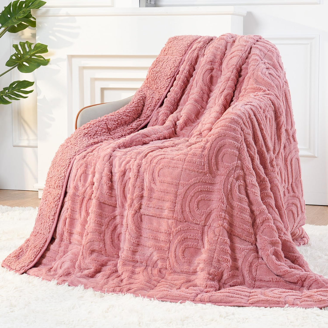 Pink Sherpa Weighted Blanket