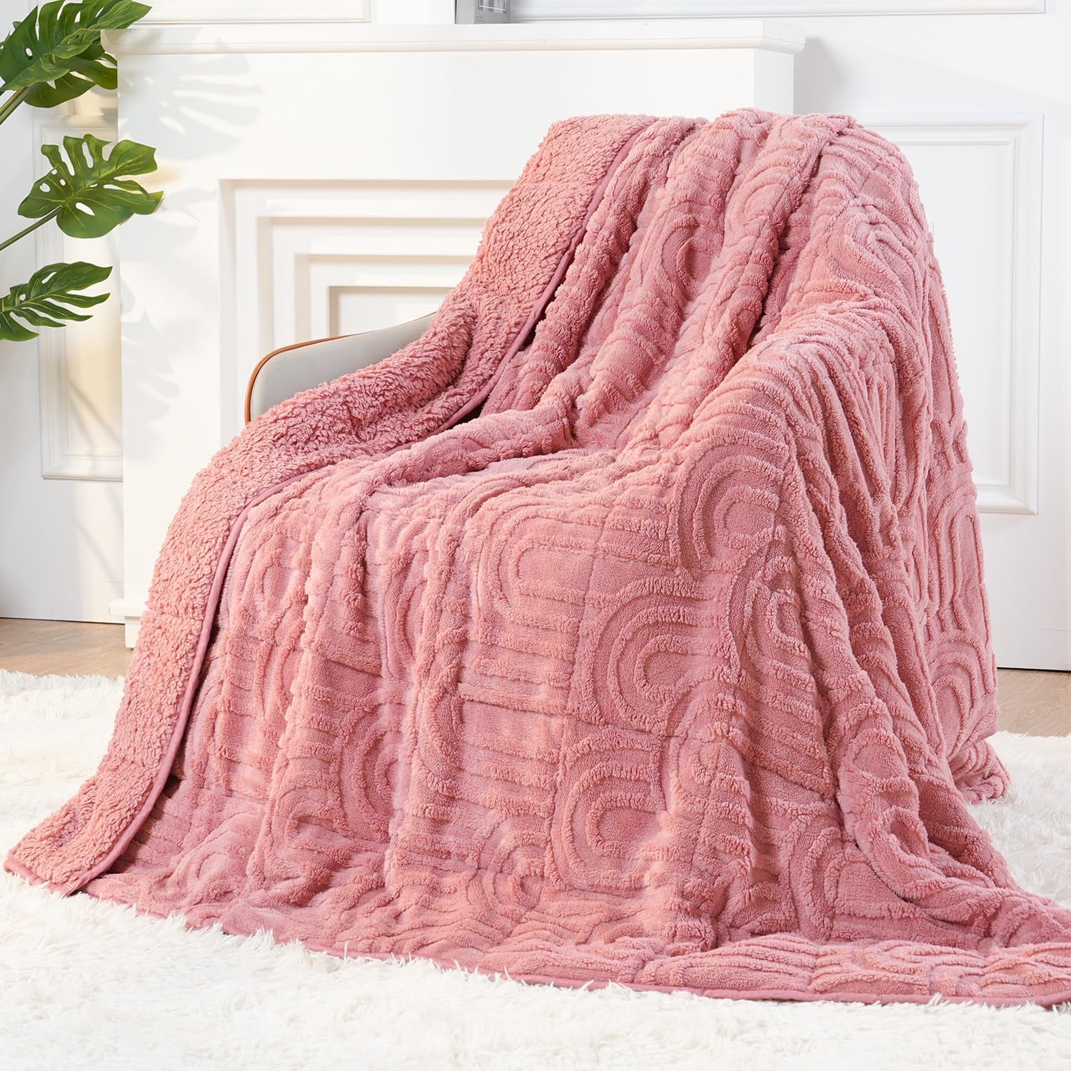 Pink Sherpa Weighted Blanket