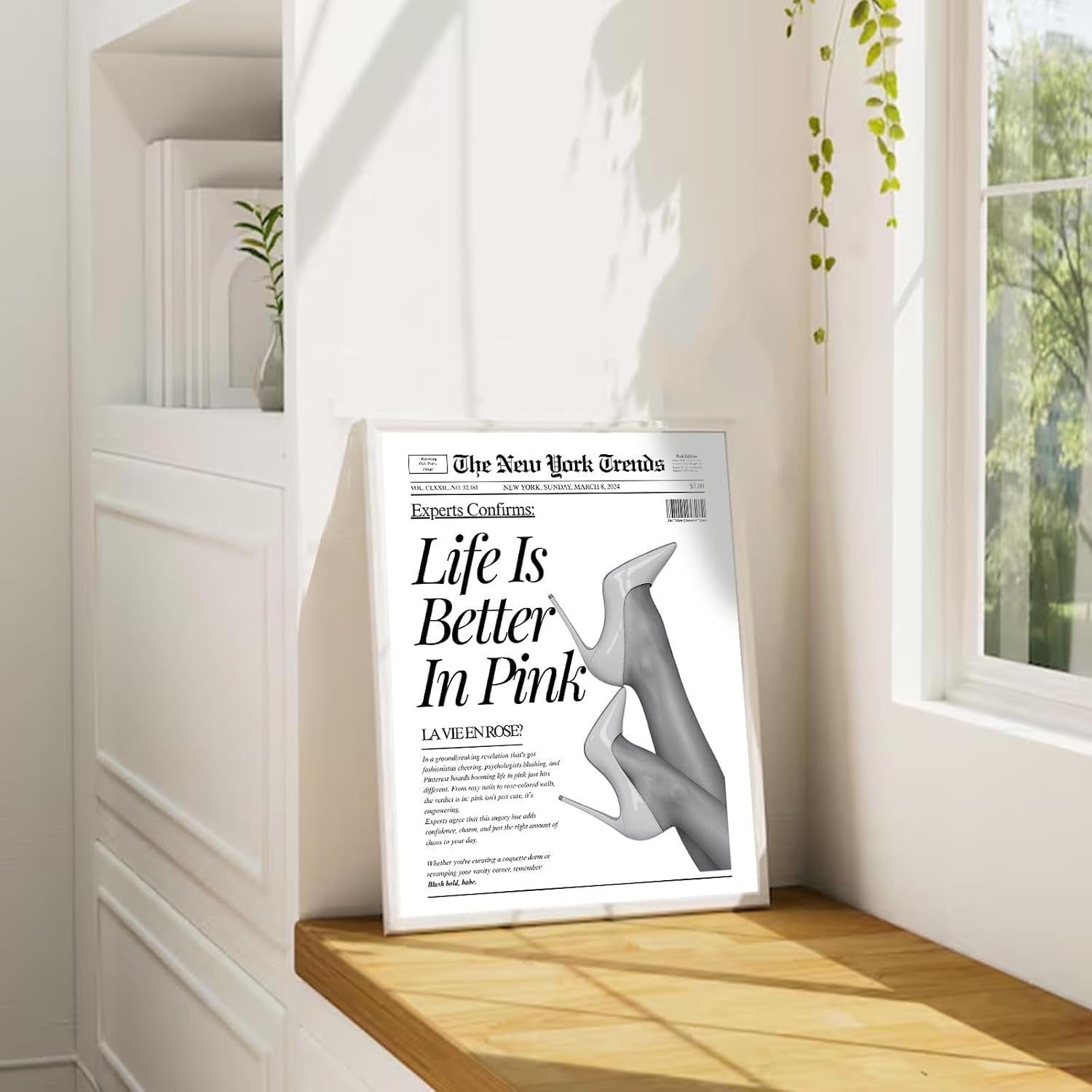 Vintage Newspaper Wall Art